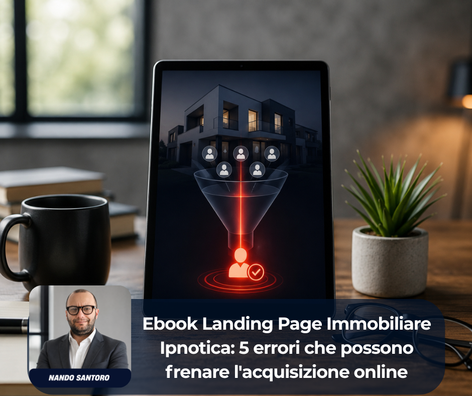 Ebook Landing Page Immobiliare Ipnotica: 5 errori che possono frenare l'acquisizione online